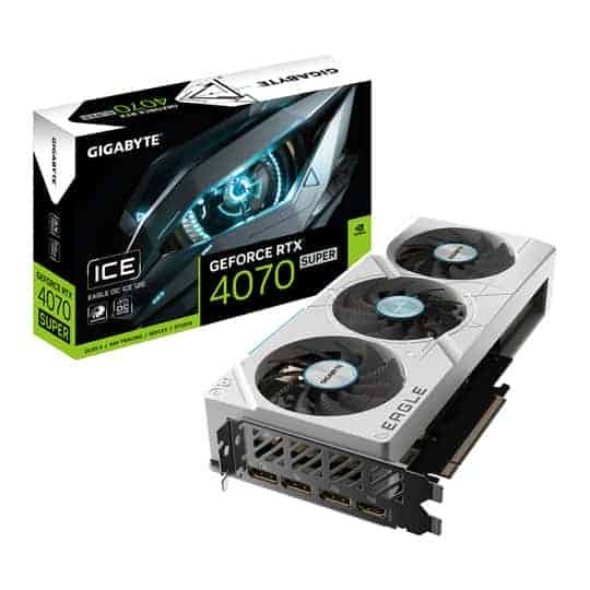 Gigabyte NVIDIA GeForce RTX 4070 SUPER 12GB EAGLE OC ICE Ada Lovelace Graphics Card